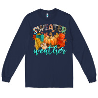 Navy weather Long Sleeve Tee - CowGirlArtShop