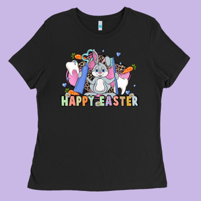 Easter Easter Dental Ladies Tee Designed By Lillyallendesigns