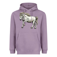 Lavender percheron horse Heavyweight Hoodie - LillyAllenDesigns