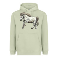Matcha percheron horse Heavyweight Hoodie - LillyAllenDesigns