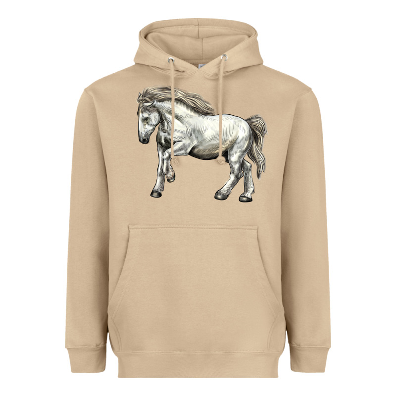 Percheron Horse Heavyweight Hoodie by LillyAllenDesigns | Teevron