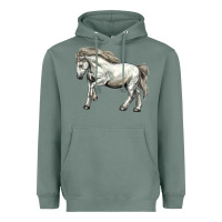Sage percheron horse Heavyweight Hoodie - LillyAllenDesigns