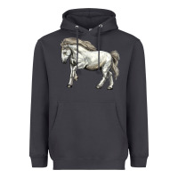 Smoke percheron horse Heavyweight Hoodie - LillyAllenDesigns