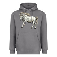 Storm percheron horse Heavyweight Hoodie - LillyAllenDesigns