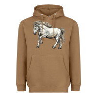Toasted Coconut percheron horse Heavyweight Hoodie - LillyAllenDesigns
