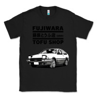 Black initial d fujiwara tofu shop ae86 manga Classic Tee - lanVoArt