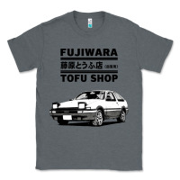 Charcoal Heather initial d fujiwara tofu shop ae86 manga Classic Tee - lanVoArt