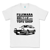 White initial d fujiwara tofu shop ae86 manga Classic Tee - lanVoArt