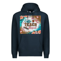Navy coffee teach repeat tumbler Premium Hoodie - BundleAndBundleShop