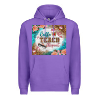 Purple coffee teach repeat tumbler Premium Hoodie - BundleAndBundleShop