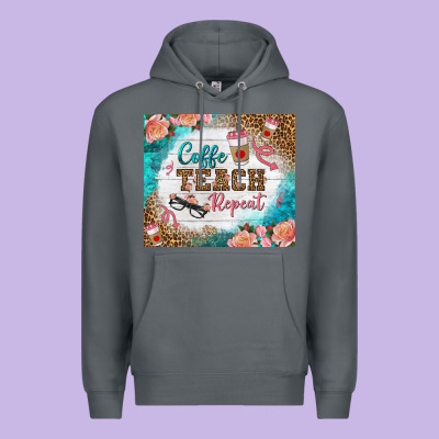 Coffee Teach Repeat Tumbler Premium Hoodie Designed By Bundleandbundleshop