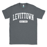 Charcoal Heather levittown new york ny vintage athletic sports design t shirt Classic Tee - lanVoArt