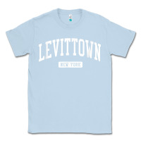 Dusty Blue levittown new york ny vintage athletic sports design t shirt Classic Tee - lanVoArt