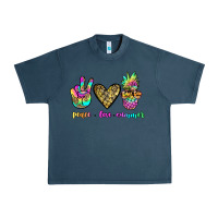 Midnight Navy peace love summer Urban Heavy Tee - JahusDesignShop