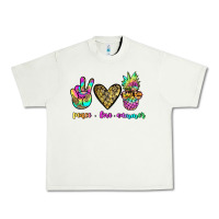 Pistachio peace love summer Urban Heavy Tee - JahusDesignShop