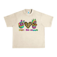Sandshell peace love summer Urban Heavy Tee - JahusDesignShop