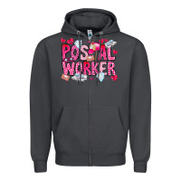 Smoke Postal Worker Zipper Hoodie - CowhideDigitalArt