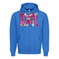 True Royal Postal Worker Zipper Hoodie - CowhideDigitalArt