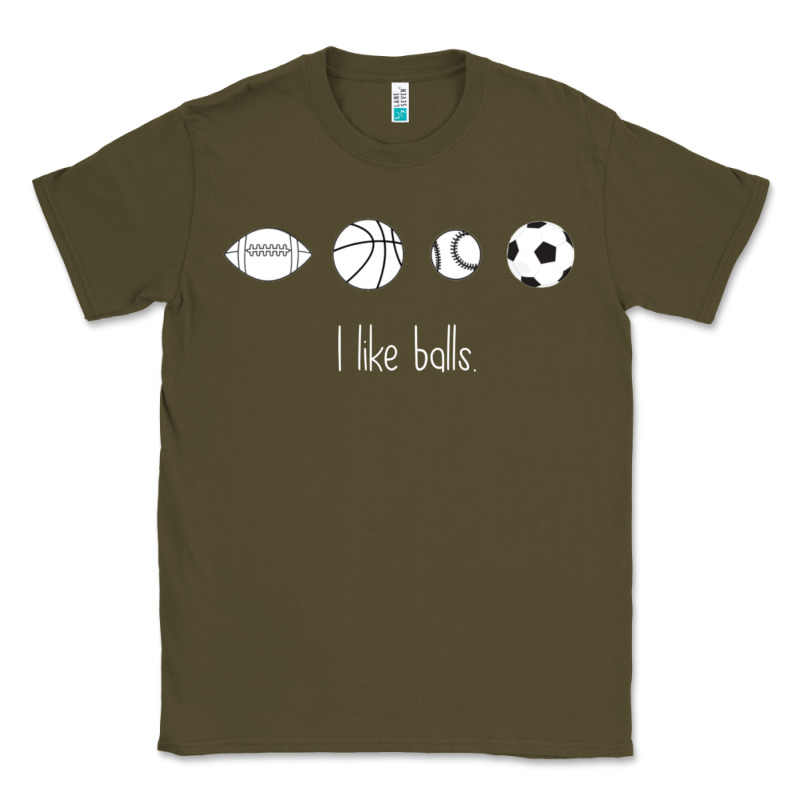 Funny Sports Balls Gag Gift Classic Tee by lanVoArt | Teevron