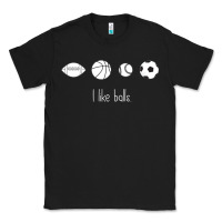 Black Funny Sports Balls Gag Gift Classic Tee - lanVoArt