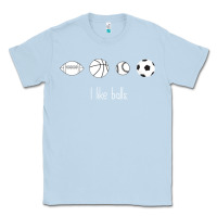 Dusty Blue Funny Sports Balls Gag Gift Classic Tee - lanVoArt