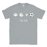 Heather Grey Funny Sports Balls Gag Gift Classic Tee - lanVoArt