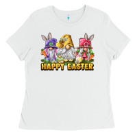 White Happy Easter Heifers Ladies Tee - LillyAllenDesigns