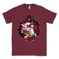 Burgundy hazbin hotel christmas Classic Tee - lanVoArt