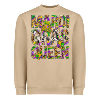 Mushroom Mardi Gras Queen Heavyweight Sweatshirt - BundleAndBundleShop