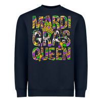 Navy Mardi Gras Queen Heavyweight Sweatshirt - BundleAndBundleShop