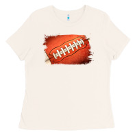 Bone Football Brushstroke Ladies Tee - RanaPortraitStore