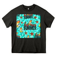 Asphalt Hot Mom Summer Digital Paper Heavy Core Tee - BundleAndBundleShop