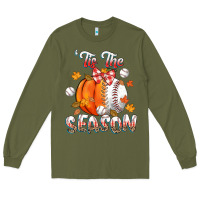 Army Green its the season baseball Long Sleeve Tee - CowGirlArtShop