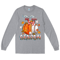 Heather Grey its the season baseball Long Sleeve Tee - CowGirlArtShop