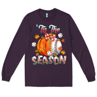 Plum its the season baseball Long Sleeve Tee - CowGirlArtShop