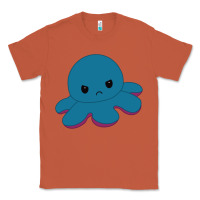 Copper angry blue moody reversible octopus Classic Tee - lanVoArt