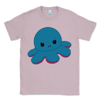Lilac angry blue moody reversible octopus Classic Tee - lanVoArt