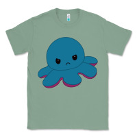 Sage angry blue moody reversible octopus Classic Tee - lanVoArt