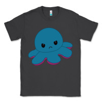 Smoke angry blue moody reversible octopus Classic Tee - lanVoArt