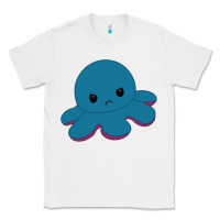White angry blue moody reversible octopus Classic Tee - lanVoArt