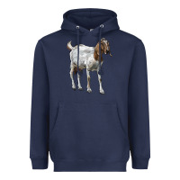 Navy Boer Goat Heavyweight Hoodie - LillyAllenDesigns
