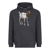Smoke Boer Goat Heavyweight Hoodie - LillyAllenDesigns