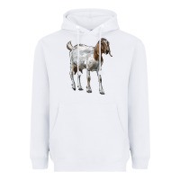 White Boer Goat Heavyweight Hoodie - LillyAllenDesigns