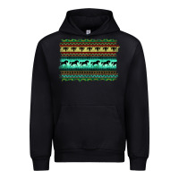 Black turquoise aztec bullskull and horse Urban Hoodie - BarkalooDesign