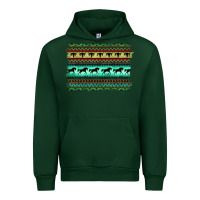 Forest Green turquoise aztec bullskull and horse Urban Hoodie - BarkalooDesign