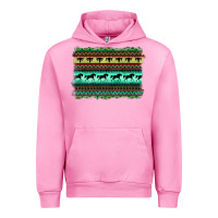 Fuchsia Pink turquoise aztec bullskull and horse Urban Hoodie - BarkalooDesign