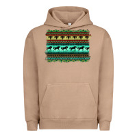 Pigment Burro turquoise aztec bullskull and horse Urban Hoodie - BarkalooDesign