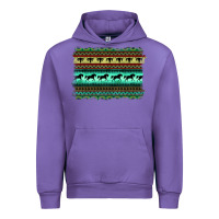 Tulip turquoise aztec bullskull and horse Urban Hoodie - BarkalooDesign