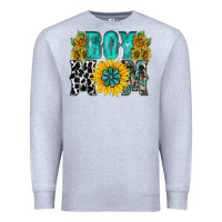 Heather Grey boy mom Premium Sweatshirt - RacoonDesign