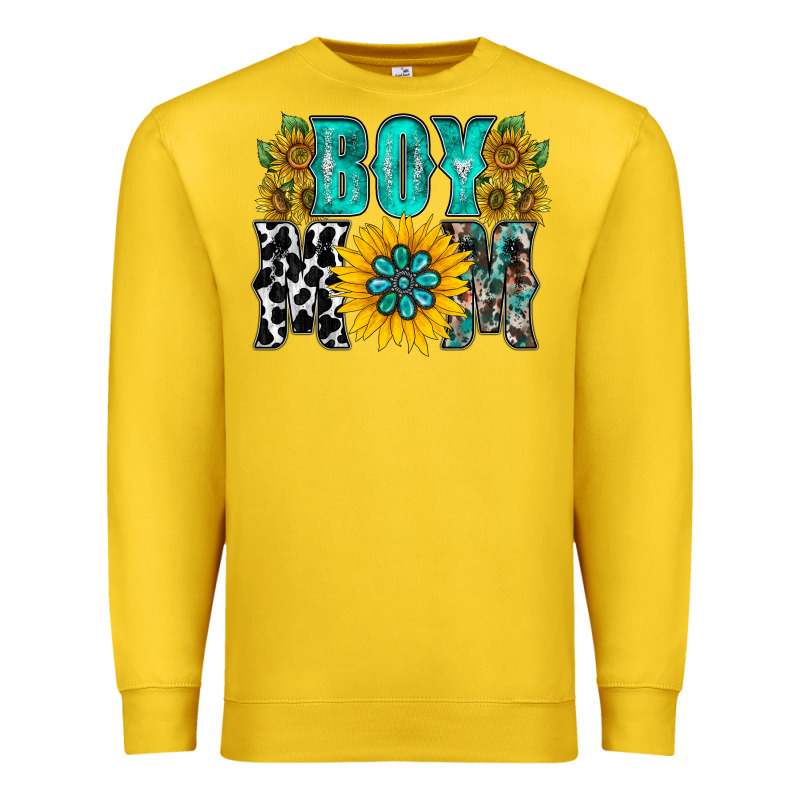Boy Mom Premium Sweatshirt by RacoonDesign | Teevron